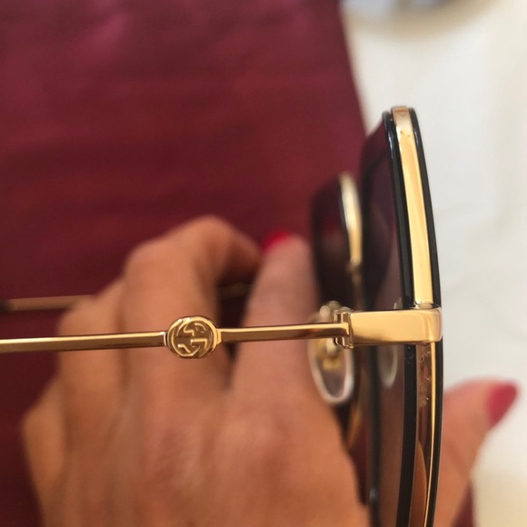 Gucci Havana GG0106S square over sized sunglasses - Picture 9 of 15